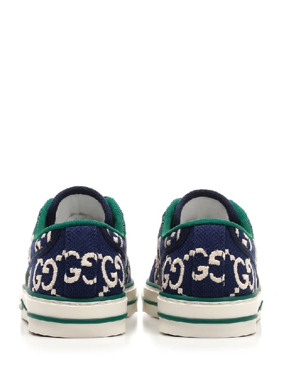 Shop Gucci Tennis 1977 Low Top Sneakers In Blue