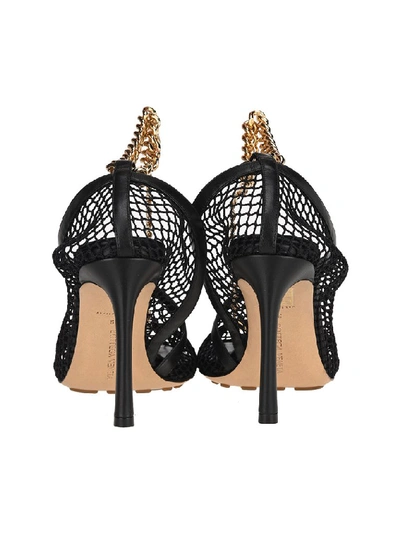 Shop Bottega Veneta Mesh Overlay Pumps In Black