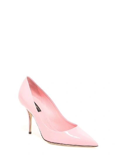 Shop Dolce & Gabbana Pointed Toe Stiletto Pumps In Pink