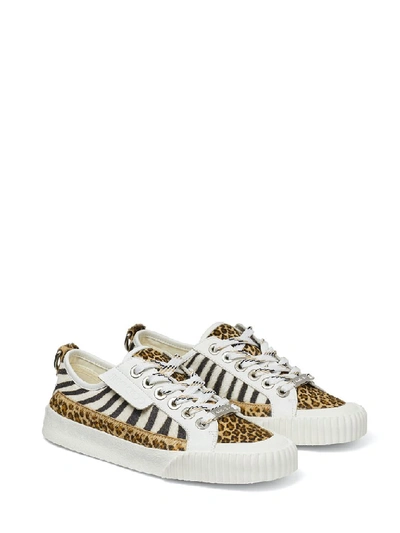 Shop Jimmy Choo Impala Animal Print Trainers In Multi