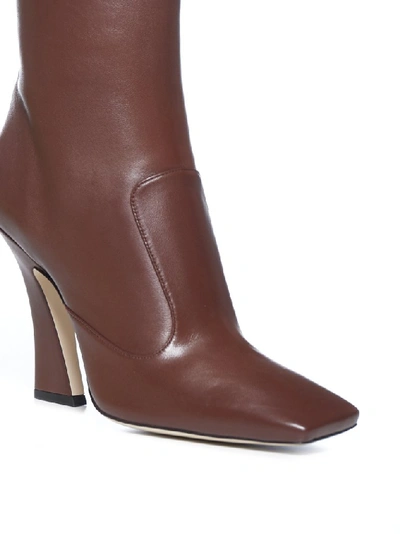 Shop Fendi Heeled Boots In Red