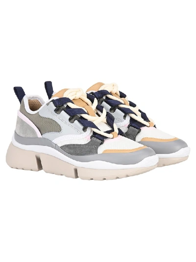 Shop Chloé Blake Chunky Sole Sneakers In Multi