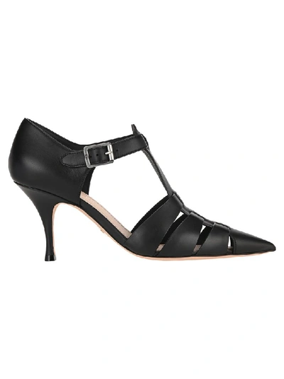 Shop Dior Ankle Strap Pumps In Black