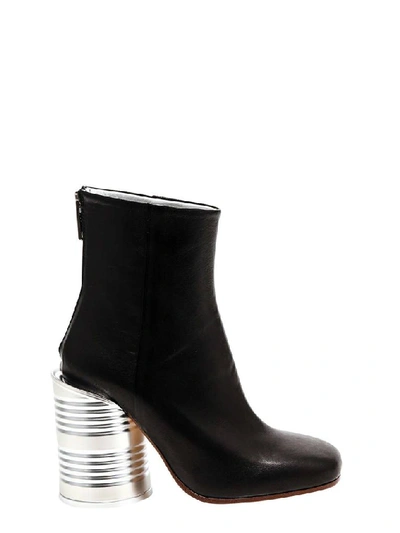 Shop Mm6 Maison Margiela Tin Can Ankle Boots In Black