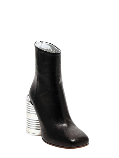 Shop Mm6 Maison Margiela Tin Can Ankle Boots In Black