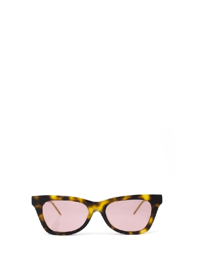 Shop Gucci Eyewear Rectangular Frame Sunglasses In Multi