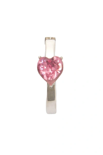 Shop Ambush Heart Solitaire Earrings In Pink