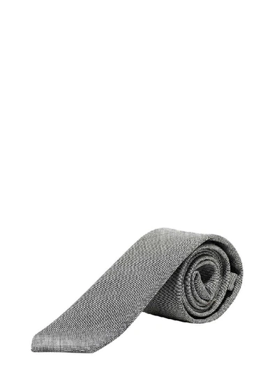 Shop Max Mara Checked Tie In Grey