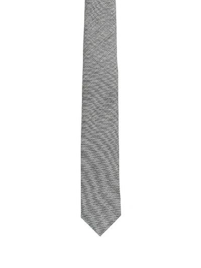Shop Max Mara Checked Tie In Grey