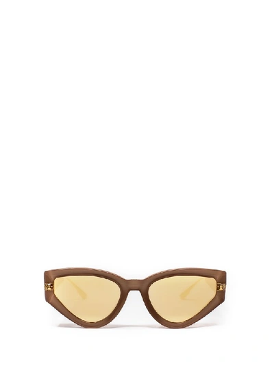 Shop Dior Eyewear Cat Eye Frame Sunglasses In Brown