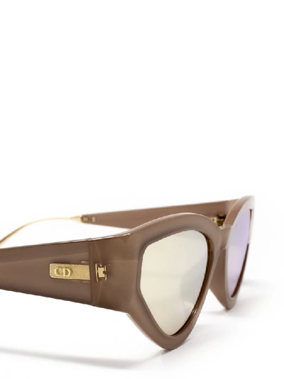 Shop Dior Eyewear Cat Eye Frame Sunglasses In Brown