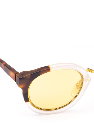 Shop Retrosuperfuture Round Frame Sunglasses In Multi