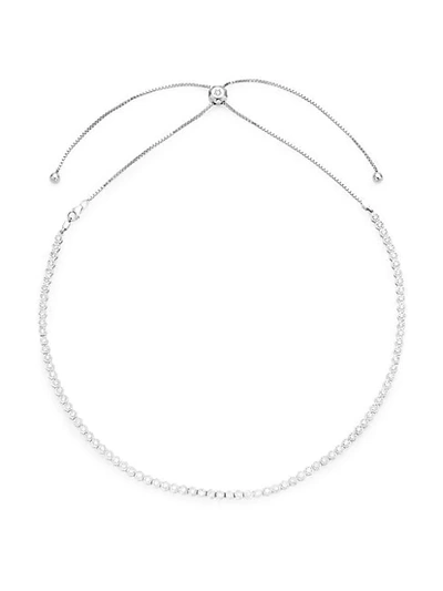 Shop Saks Fifth Avenue 14k White Gold & Diamond Chain Necklace