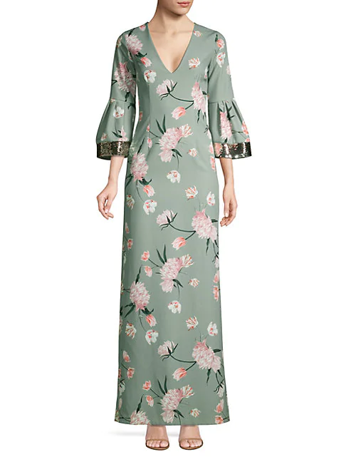 sachin and babi green dress