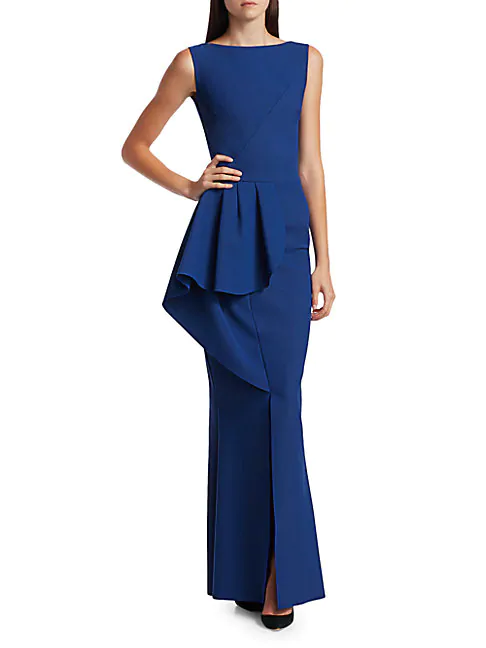 chiara boni peplum gown
