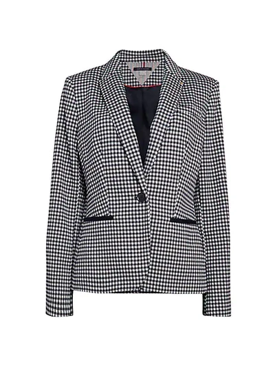 Shop Tommy Hilfiger Pysp Check Suiting Jacket In Midnight