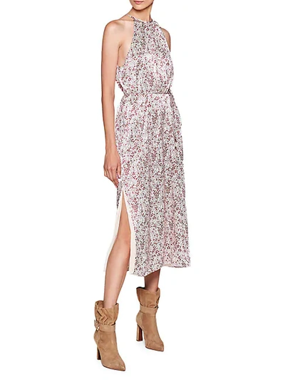 Shop Joie Kacey Halter Midi Dress In Frappe