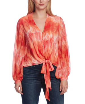 vince camuto bubble sleeve blouse