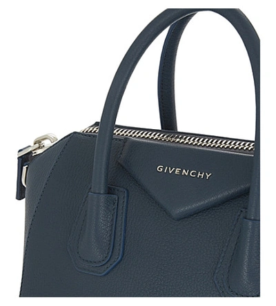 Shop Givenchy Antigona Leather Tote Bag In Peacock