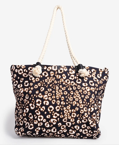 Shop Superdry Women's Printed Rope Tote Bag Brown Size: 1size