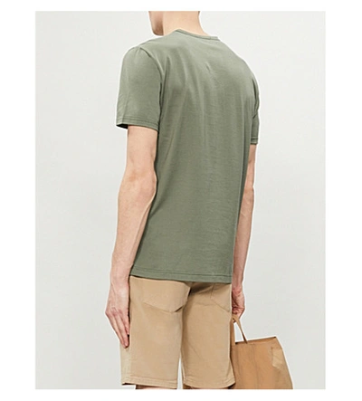Shop Sunspel Classic Cotton-jersey T-shirt In Rosemary