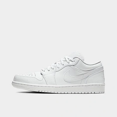 Shop Nike Jordan Air Retro 1 Low Casual Shoes In White/white/white
