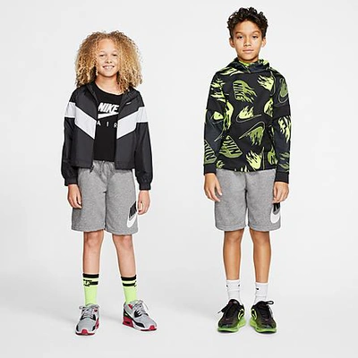 Shop Nike Kids' Sportswear Hbr Club Fleece Shorts In Carbon Heather