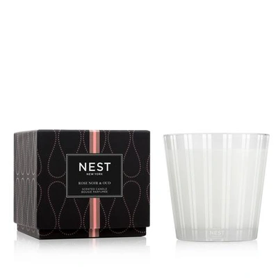 Shop Nest New York Rose Noir & And Oud 3-wick Candle