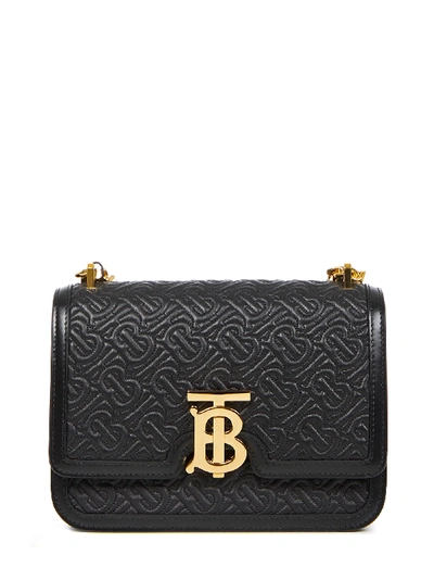 Shop Burberry Tb Small Shoulder Bag In Black