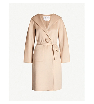 Shop Max Mara Lilia Belted Cashmere Coat In Powder