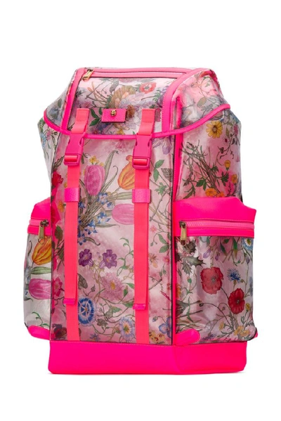 Shop Gucci Flora Printed Backpack In 9084