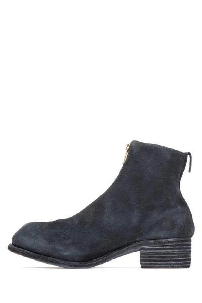Shop Guidi Front Zipped Ankle Boots In C011t