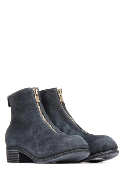 Shop Guidi Front Zipped Ankle Boots In C011t