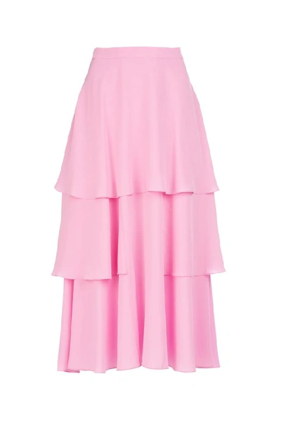 Shop Stella Mccartney Layered Ruffle Midi Skirt In 5860