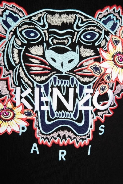 Shop Kenzo Passion Flower Tiger Sweatshirt In Black