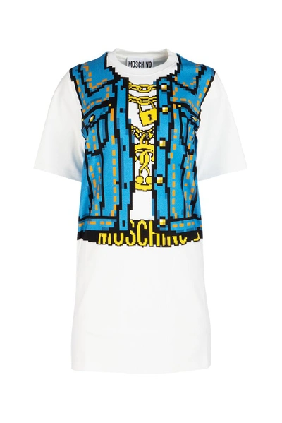 Shop Moschino Graphic Printed T In White