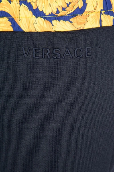 Shop Versace Baroque Waist Track Pants In A741