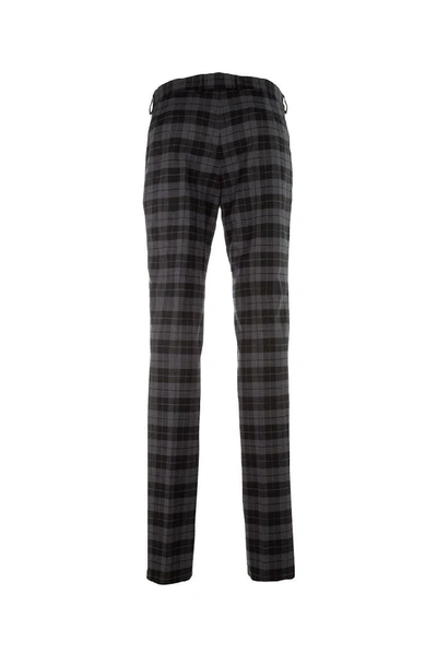 Shop Balenciaga Tailored Check Trousers In Multi