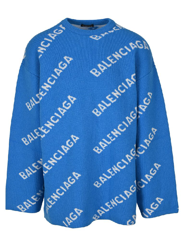 balenciaga blue sweater