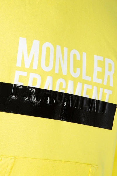 Shop Moncler Genius Moncler X Fragment Hiroshi Fujiwara Logo Hoodie In Yellow