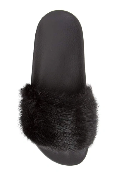 Shop Givenchy Fur Slides In 001