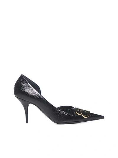 Shop Balenciaga Bb Plaque Pumps In Black