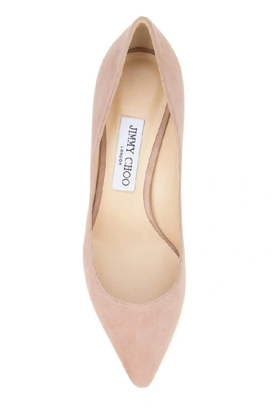 Shop Jimmy Choo Romy 60 Suede Pumps In Pink