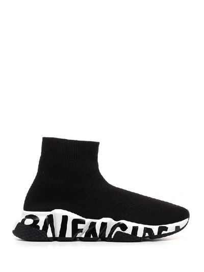 Shop Balenciaga Speed Sneakers In Black