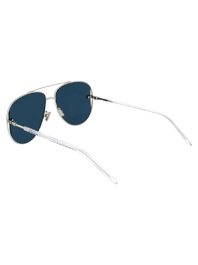 Shop Dior Eyewear Aviator Frame Sunglasses In Silver