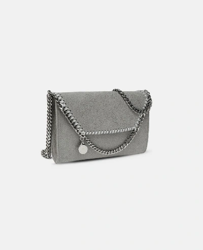 Shop Stella Mccartney Light Grey Falabella Pouch In Light Gray