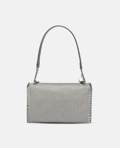Shop Stella Mccartney Light Grey Falabella Shoulder Bag In Light Gray