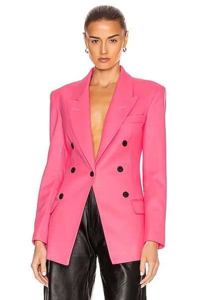 Shop Smythe Not A Db Blazer In Shocking Pink