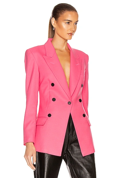 Shop Smythe Not A Db Blazer In Shocking Pink