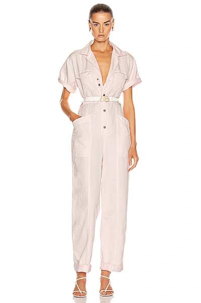 Shop A.l.c Petra Jumpsuit In Morganite